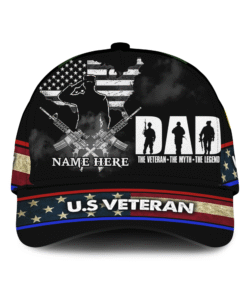 DAD THE VETERAN,Father's Day gift for Dad & Grandpa Cap QFHA010401