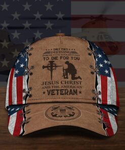 US COAST GUARD Jesus Christ, The American Veteran Cap, Gifts For Veteran, Military Cap QFHA130306-7