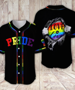 LGBT Love Is Love Baseball Jersey QFTO3090501