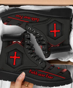 Jesus Faithful Stride Inspirational Boots, Have Faith In Jesus Boots UKHA3260401