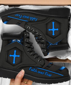 Jesus Faithful Stride Inspirational Boots, Have Faith In Jesus Boots UKHA3260402