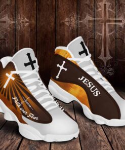 Jesus Faithful Stride Inspirational Sneakers, Have Faith In Jesus Shoes UKHA3090502