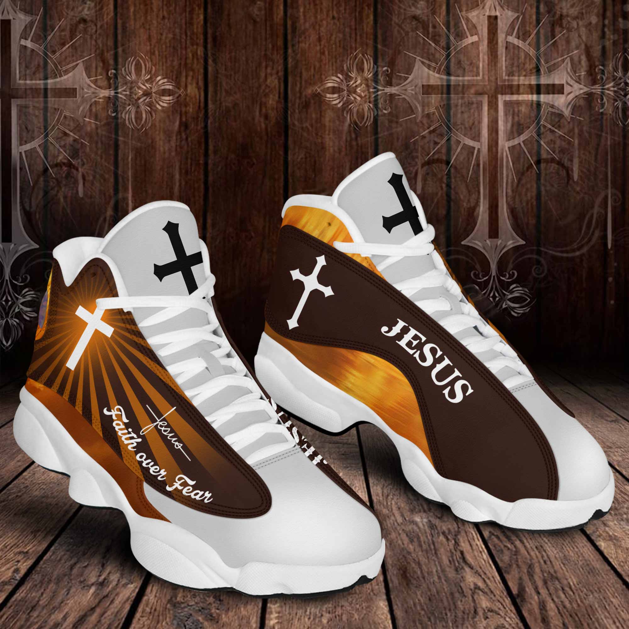 Faith Over Fear Walk By Faith Jesus Shoes UKHA3090502