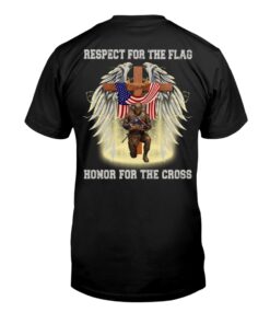 Respect For The Flag Honor For The Cross Veteran Shirt UKTD3250502