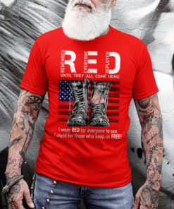 On Friday We Wear Red Shirt, Veteran Shirt QFUU3290506