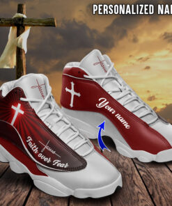 Personalized Name Have Faith In Jesus Shoes UKHA3100603