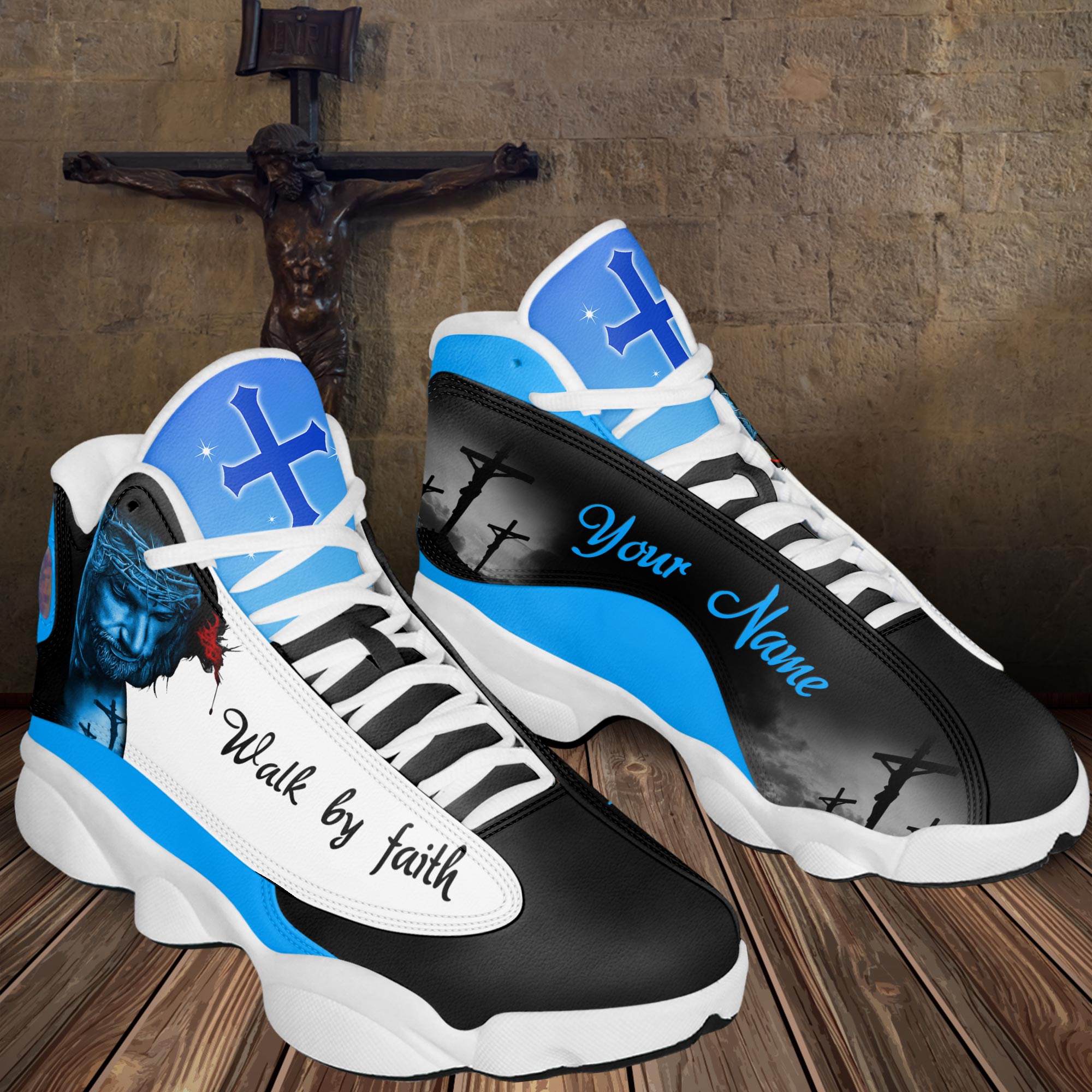 Personalized Name Jesus Is My Savior Shoes Jesus Gift Custom Shoes Gift QFYY3100602