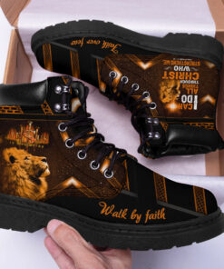 Jesus Is My Savior Boots, Jesus Faith Over Fear , Walk By Faith Boots QFTO3120604