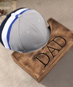 Wooden Hat Holder, Wood Hat Box, Baseball Hat Holder, Cap Organizer, Cap Stand, Gift for Dad QFHA3200604