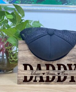Hat Holder, Wood Hat Box, Baseball Hat Holder, Cap Organizer, Cap Stand, Gift for Dad QFHA3200605