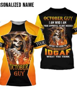 Personalized Name October Guy 3D All Over Printed Clothes QFHM270410