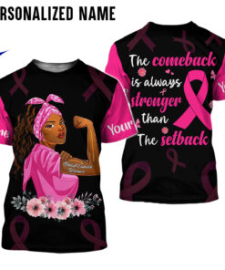 Custom Name Breast Cancer 3D All Over Printed Clothes UKAA100801