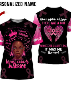 Personalized Name Breast Cancer 3D All Over Printed Clothes UKKH100801