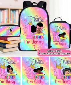 Personalized School Grade And Kids Name Back To School Backpack Gift For Kid UKUU3200701