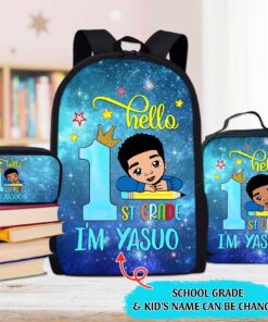 Personalized School Grade And Kid's Name Back to school backpack Gift for Kid UKUU3180701