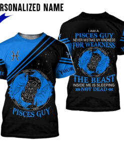 Personalized Name Pisces Guy 3D All Over Printed Clothes NQMM061001