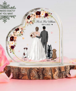 Bride and Groom acrylic plaque UKTO181101