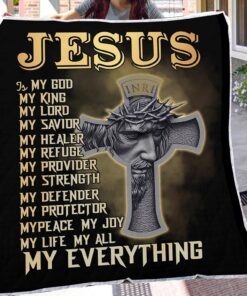 Jesus Is My God My King My All My Everything Fleece Blanket UKHA3140801