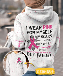 Personalized Name Breast Cancer 3D All Over Printed Clothes QFTZ3170801
