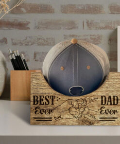 Personalized Wooden Hat Holder, Gift for Dad UKTZ3210602