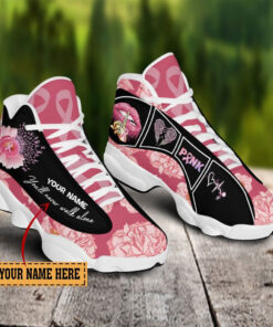 Custom Name Breast cancer Shoes UKHA3210803