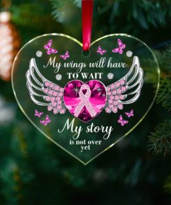 Breast Cancer Awareness Acrylic Ornament QFHA3250803