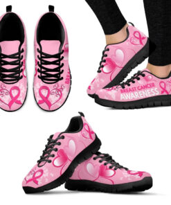 Breast Cancer Awareness Pink Ribbon Shoes QFHA3280801