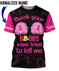 Personalized Name Breast Cancer Awareness 3D All Over Printed Clothes DHHA030805