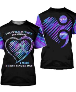 Suicide Prevention Awareness 3D All Over Printed Clothes QFTZ3020801