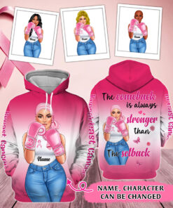 Custom Name Breast Cancer 3D All Over Printed Clothes QFYY3250801