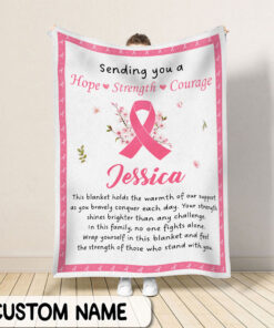 Breast Cancer Fleece Blanket HXTD3210801