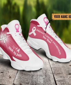 Personalized Name Breast Cancer Awareness Shoes UKTD3250802