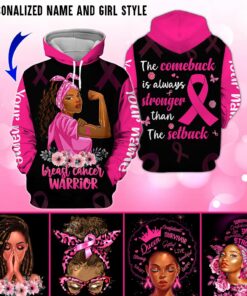 Custom Name Breast Cancer 3D All Over Printed Clothes UKAA3080801