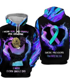 Suicide Prevention Awareness 3D All Over Printed Clothes HUMA160701