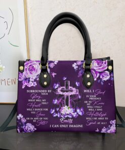 Personalized I Can Only Image Jesus Leather Handbag With Handle UKTO3171001