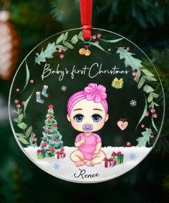 Baby's first Christmas acrylic ornament LOHA3201002