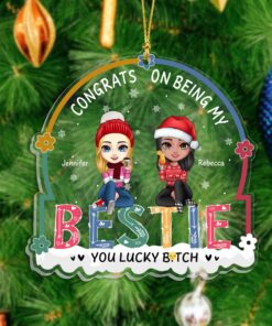Custom Bestie/Sister Acrylic Ornament QFTD3111002