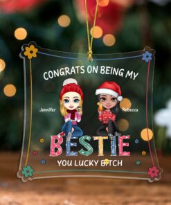 Custom Bestie/Sister Acrylic Ornament QFTD3111001