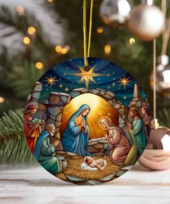 Nativity Christmas Acrylic Ornament UKLT3131105
