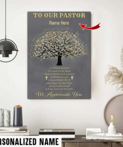 Custom Name To Our Pastor Canvas QFYY3241001