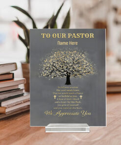 Custom Name To Our Pastor Acrylic Plaque QFYY3031101