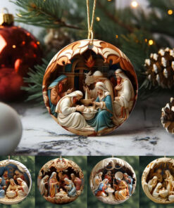 Nativity Christmas Acrylic Ornament QFDT03141123