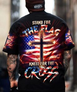 Personalized Name Stand For The Flag Kneel For The Cross Men's 3D All Over Printed Clothes QFTD3251105