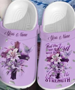 Personalized Name Lord Stood With Me Women?s, Jesus Clogs QFYY3201213