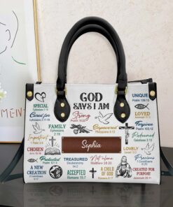 Personalized Jesus Leather Handbag With Handle UKTO3141202