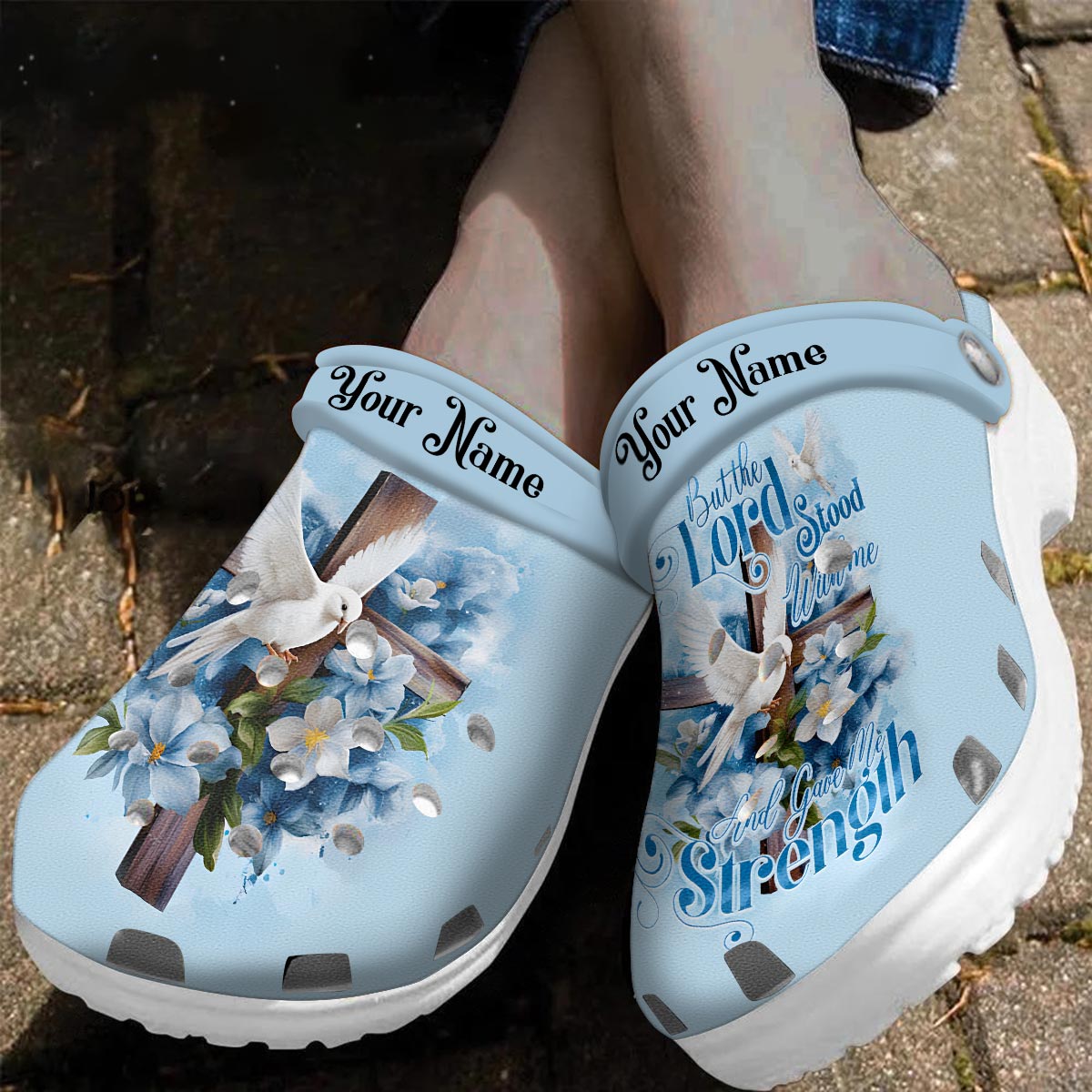 Personalized Name Lord Stood With Me Women?s Clogs QFYY3201216 ...
