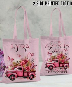 Personalized Name Jesus Take The Wheel Tote Bag HXHA3291201