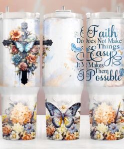 Faith 40 Oz Tumbler, Bible Verse 40 Oz Tumbler, Christian Tumbler, Luke Bible Verse Tumbler QFTD3261202