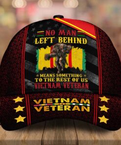Personalized Name Vietnam Veteran, Custom Cap No Man Left Behind Means Something To The Rest Of Us QFTD4120101