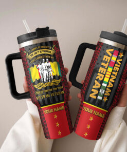 Personalized Name Vietnam Veteran 40 Oz Tumbler UKDM4150101